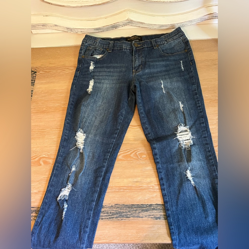 Versace V 1969 Midrise Distressed Jeans - Picture 9 of 16
